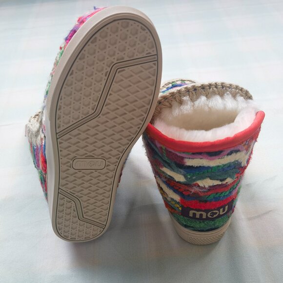 Mou Fleece-Lined Knitted Snow Boots - Picture 4 of 7
